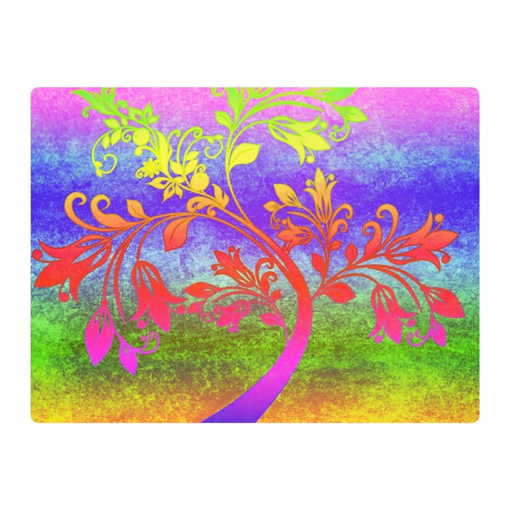 Tree Colorful Mystical Autumn Double Sided Flano Blanket (Mini) 