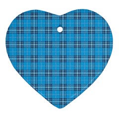 The Checkered Tablecloth Ornament (heart) by Nexatart