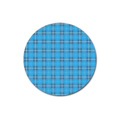 The Checkered Tablecloth Magnet 3  (round) by Nexatart