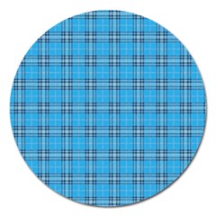 The Checkered Tablecloth Magnet 5  (round)