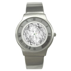 Tree Knots Bark Kaleidoscope Stainless Steel Watch by Nexatart