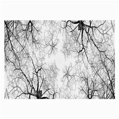 Tree Knots Bark Kaleidoscope Large Glasses Cloth (2-side) by Nexatart