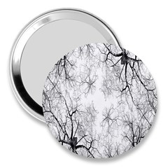 Tree Knots Bark Kaleidoscope 3  Handbag Mirrors by Nexatart