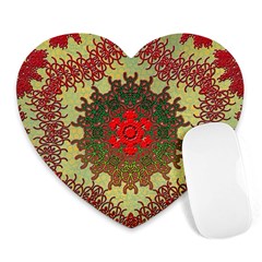 Tile Background Image Color Pattern Heart Mousepads by Nexatart