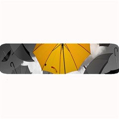 Umbrella Yellow Black White Large Bar Mats by Nexatart