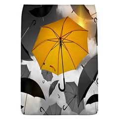 Umbrella Yellow Black White Flap Covers (s)  by Nexatart