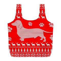 Ugly X Mas Design Full Print Recycle Bags (l)  by Nexatart