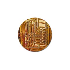 Tuba Valves Pipe Shiny Instrument Music Golf Ball Marker by Nexatart