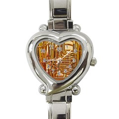 Tuba Valves Pipe Shiny Instrument Music Heart Italian Charm Watch by Nexatart