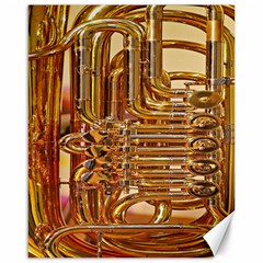 Tuba Valves Pipe Shiny Instrument Music Canvas 16  X 20   by Nexatart