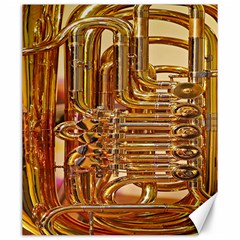 Tuba Valves Pipe Shiny Instrument Music Canvas 20  X 24   by Nexatart