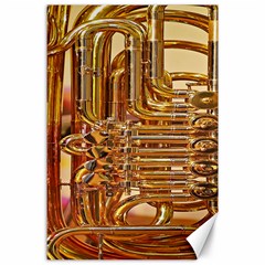 Tuba Valves Pipe Shiny Instrument Music Canvas 24  X 36  by Nexatart