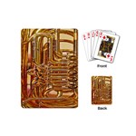 Tuba Valves Pipe Shiny Instrument Music Playing Cards (Mini)  Back