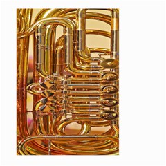 Tuba Valves Pipe Shiny Instrument Music Large Garden Flag (two Sides) by Nexatart