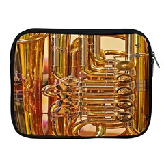 Tuba Valves Pipe Shiny Instrument Music Apple Ipad 2/3/4 Zipper Cases by Nexatart