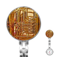 Tuba Valves Pipe Shiny Instrument Music Stainless Steel Nurses Watch by Nexatart