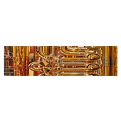 Tuba Valves Pipe Shiny Instrument Music Satin Scarf (oblong) by Nexatart