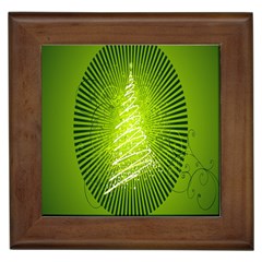 Vector Chirstmas Tree Design Framed Tiles