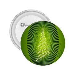 Vector Chirstmas Tree Design 2.25  Buttons