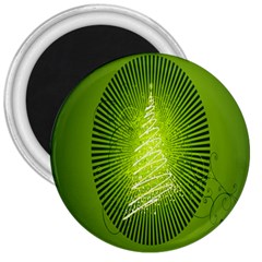 Vector Chirstmas Tree Design 3  Magnets by Nexatart