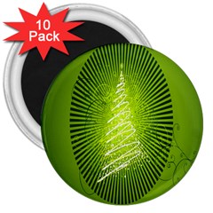 Vector Chirstmas Tree Design 3  Magnets (10 Pack)  by Nexatart