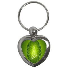 Vector Chirstmas Tree Design Key Chains (Heart) 