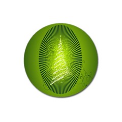 Vector Chirstmas Tree Design Magnet 3  (round) by Nexatart