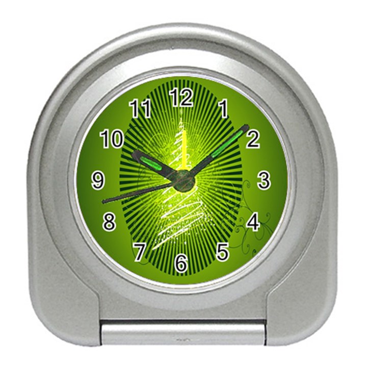 Vector Chirstmas Tree Design Travel Alarm Clocks