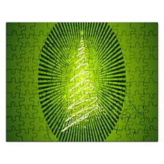 Vector Chirstmas Tree Design Rectangular Jigsaw Puzzl