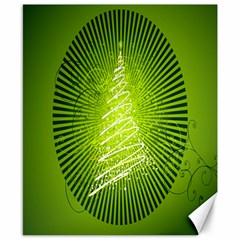 Vector Chirstmas Tree Design Canvas 8  x 10 