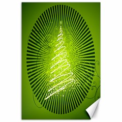 Vector Chirstmas Tree Design Canvas 24  x 36 