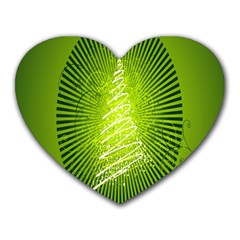 Vector Chirstmas Tree Design Heart Mousepads