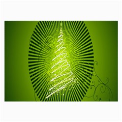 Vector Chirstmas Tree Design Large Glasses Cloth