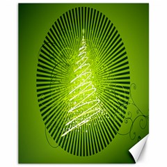 Vector Chirstmas Tree Design Canvas 11  x 14  