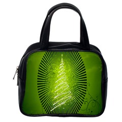 Vector Chirstmas Tree Design Classic Handbags (One Side)