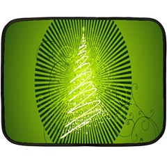 Vector Chirstmas Tree Design Fleece Blanket (Mini)