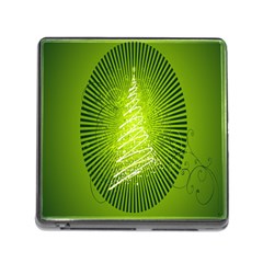 Vector Chirstmas Tree Design Memory Card Reader (Square)