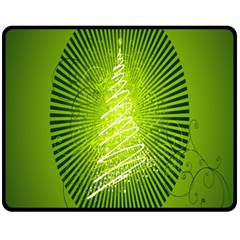 Vector Chirstmas Tree Design Fleece Blanket (Medium) 