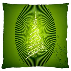 Vector Chirstmas Tree Design Large Cushion Case (Two Sides)