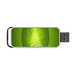 Vector Chirstmas Tree Design Portable USB Flash (One Side)