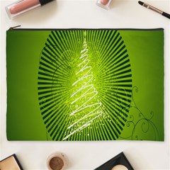 Vector Chirstmas Tree Design Cosmetic Bag (XXXL) 