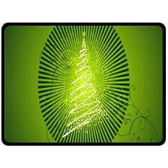 Vector Chirstmas Tree Design Double Sided Fleece Blanket (Large) 