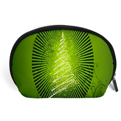 Vector Chirstmas Tree Design Accessory Pouches (Large) 