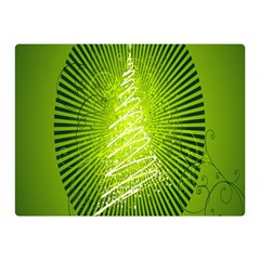 Vector Chirstmas Tree Design Double Sided Flano Blanket (Mini) 