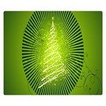 Vector Chirstmas Tree Design Double Sided Flano Blanket (Small)  50 x40  Blanket Back