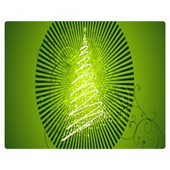 Vector Chirstmas Tree Design Double Sided Flano Blanket (Medium) 