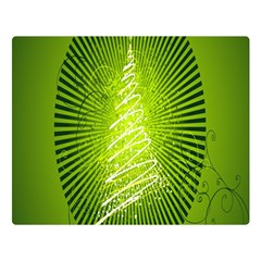 Vector Chirstmas Tree Design Double Sided Flano Blanket (Large) 