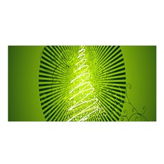 Vector Chirstmas Tree Design Satin Shawl