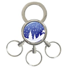 Vector Christmas Design 3-ring Key Chains by Nexatart