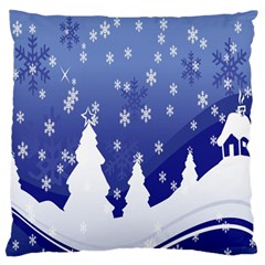 Vector Christmas Design Large Flano Cushion Case (two Sides) by Nexatart